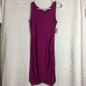Charlotte Russe Fuchsia Ruched Bodycon Dress - NWT